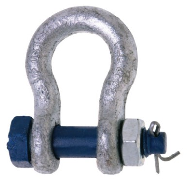 999 1" 8-1/2T ANCHOR SHACKLE W/SAFET PIN CARBON-APEX/COOPER-193-5391635