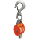 3102 DOUBLE 2" NYLON BLOCK- LOOSE SWIVEL HOOK-APEX/COOPER-193-7222214