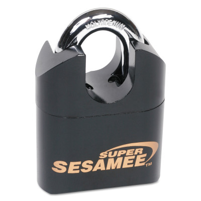 SUPER SESAMEE PADLOCK 1"SHACKLE 7/16 DIA BLACK-EBERHARD MANUFA-197-K646