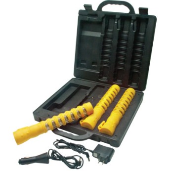 EMERGENCY LED BATON ROADFLARE 3-PACK KIT YELLOW-AERVOE-PACIFIC-205-1157