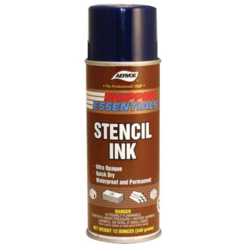 16 OZ YELLOW STENCIL INK(12 OZ NET)-AERVOE-PACIFIC-205-2802