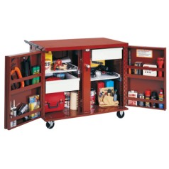 ROLLING WORK BENCH W/TWO2-1/2"D.DRAWERS&2SHELVES-APEX/DELTA-217-675990