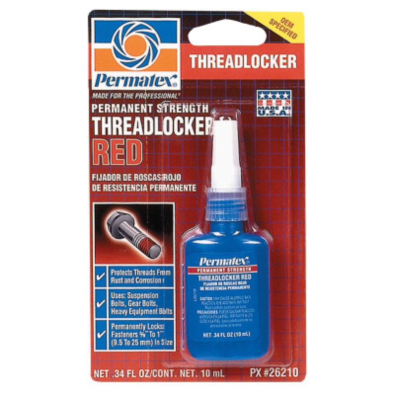 PERMANENT STRENGTH THREADLOCKER RED 10ML BTL-ITW DEVCON-230-26210