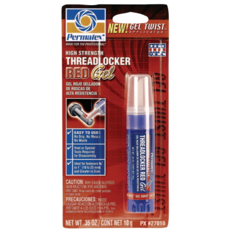 HIGH STRENGTH THREADLOCKER RED GEL 10 GRAM-ITW DEVCON-230-27010