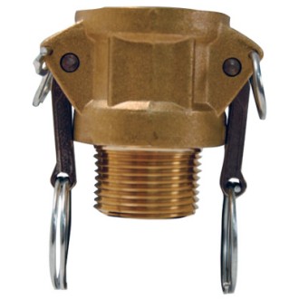 1" BRASS GLOBAL FEMALE COUPLER X-DIXON VALVE-238-G100-B-BR