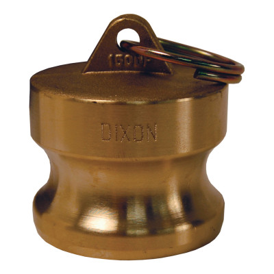 1 1/4" BRASS GLOBAL DUSTPLUG-DIXON VALVE-238-G125-DP-BR