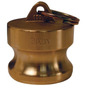 1 1/2" BRASS GLOBAL DUSTPLUG-DIXON VALVE-238-G150-DP-BR