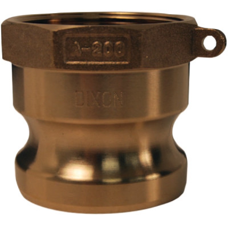 2" GLOBAL TYPE A ADAPTER- BRASS-DIXON VALVE-238-G200-A-BR