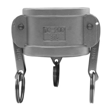 2" STAINLESS GLOBAL DUSTCAP-DIXON VALVE-238-G200-DC-SS