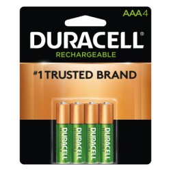 DURACELL RECHARGEABLE AAA NIMH BATTERIES  4/PACK-ESSENDANT-243-DX2400B4N