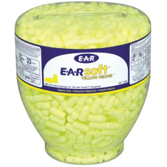 E-A-RSOFT YELLOW NEON BLAST REGULAR REFILL-3M COMPANY-247-391-1004