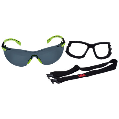 3M SOLUS1000 KIT GR/BL CLEAR SCOTCHGARD ANTI-FOG-3M COMPANY-247-S1201SGAF-KT