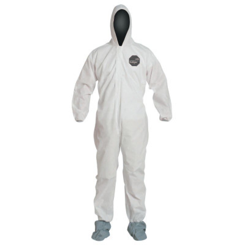PROSHIELD COVERALL HOOD BOOT ELASTIC WRIST/ANKLE-DUPONT PERSONA-251-PB122SW-2XL