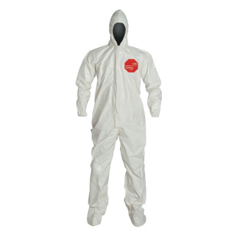 TYCHEM SL COVERALL ZIP FT ELA WRIST ATT SOCKS TP-DUPONT PERSONA-251-SL122T-XL
