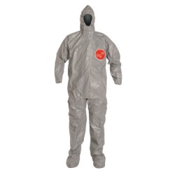 COVERALL W/ TAPED SEAMS ATTACHED HOOD AND BOOTS-DUPONT PERSONA-251-TF169TGY2X000600