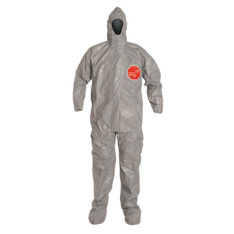 COVERALL W/ TAPED SEAMS ATTACHED HOOD AND BOOTS-DUPONT PERSONA-251-TF169TGY2X000600 COVERALL W/ TAPED SEAMS ATTACHED HOOD AND BOOTS-DUPONT PERSONA-251-TF169TGY2X000600