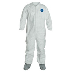 TYVEK COVERALL ZIP FT WHITE MEDIUM-DUPONT PERSONA-251-TY121S-M