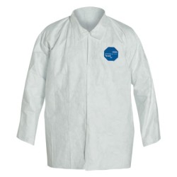 TYVEK COVERALL SHIRT SNAP FRONT LONG SLEEVES 2XL-DUPONT PERSONA-251-TY303S-2XL