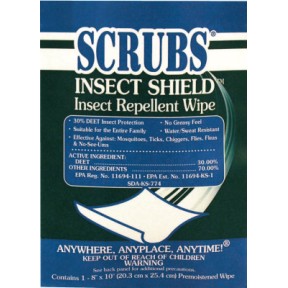 INSECT SHEILD INSECT REPELLANT TOWEL 1/PACKAGE-ITW PROF BRANDS-253-91401