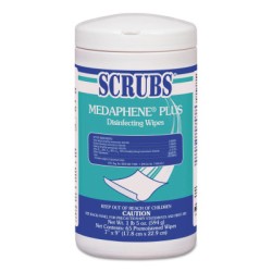 SCRUBS MEDAPHENE PLUS DISINFECTING WIPES-ITW PROF BRANDS-253-96365