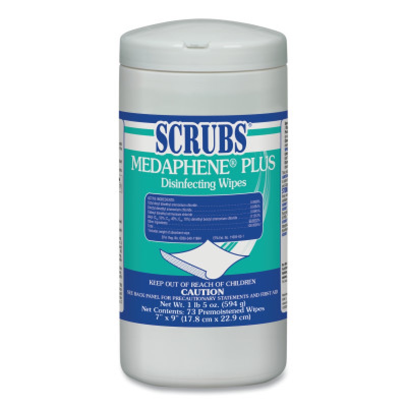 SCRUBS MEDAPHENE PLUS DISINFECTING WIPES-ITW PROF BRANDS-253-96365