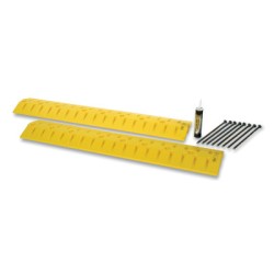 00205 9' SPEED BUMP CABLE GUARD YELLOW-JUSTRITE MFG CO-258-1793