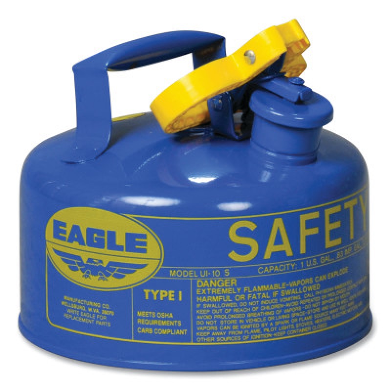 1 GAL. BLUE SAFETY CAN TYPE 1-JUSTRITE MFG CO-258-UI10SB