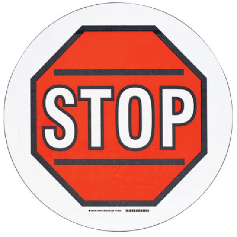 FLOOR SAFETY SIGN  B-534  17IN DIAMETER-BRADY WORLDWIDE-262-104511