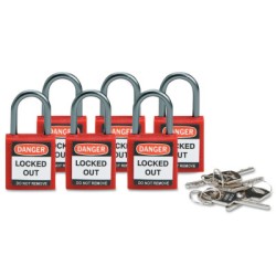 COMPACT SAFETY PADLOCK RED-BRADY WORLDWIDE-262-118926