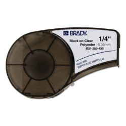 M21-250-430 CART  0.25"X 21' BLK/CLR-BRADY WORLDWIDE-262-139755