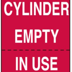CYLINDER STATUS TAGS  B-853  5 3/4IN H X 3IN W-BRADY WORLDWIDE-262-17927