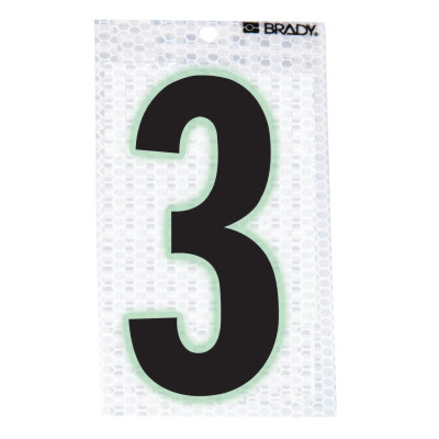 BRADY 3 IN SELF ADHESIVENUMBER 3 10/PACK-BRADY WORLDWIDE-262-3010-3