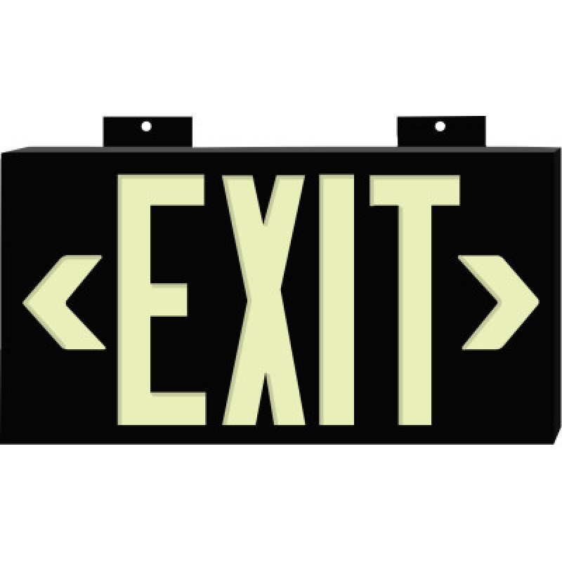 BRADYGLO HIGH PERFORMANCE PHOTOLUM EXIT SIGN-BRADY WORLDWIDE-262-37851