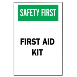 FIRST AID SIGN  B-555  10IN H X 7IN W-BRADY WORLDWIDE-262-41208