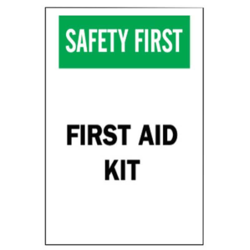 FIRST AID SIGN  B-555  10IN H X 7IN W-BRADY WORLDWIDE-262-41208