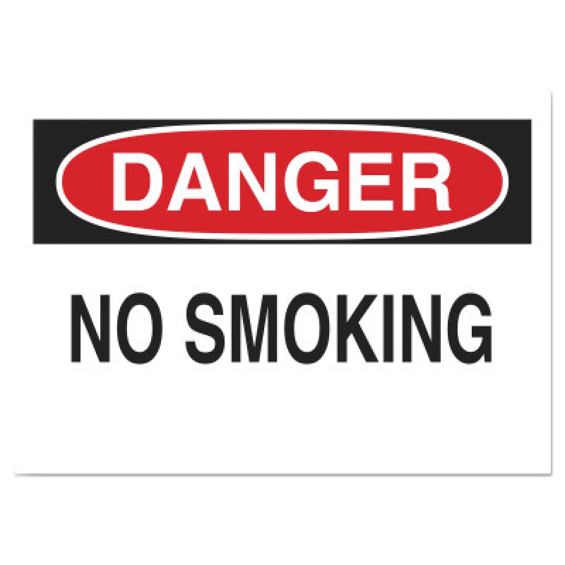 NO SMOKING SIGN  B-302 10IN H X 14IN W-BRADY WORLDWIDE-262-88371