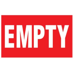 GAS CYLINDER LABELS  3INH X 5IN W-BRADY WORLDWIDE-262-60307