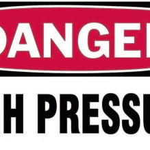 3"X5" DANGER HIGH PRESSURE GAS CYLINDER LABEL-BRADY WORLDWIDE-262-60309