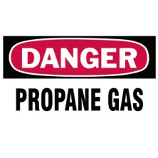 GAS CYLINDER LABELS  3INH X 5IN W-BRADY WORLDWIDE-262-60310
