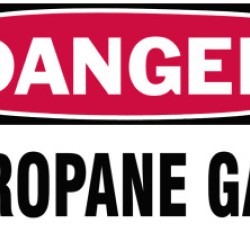 GAS CYLINDER LABELS  3INH X 5IN W-BRADY WORLDWIDE-262-60310