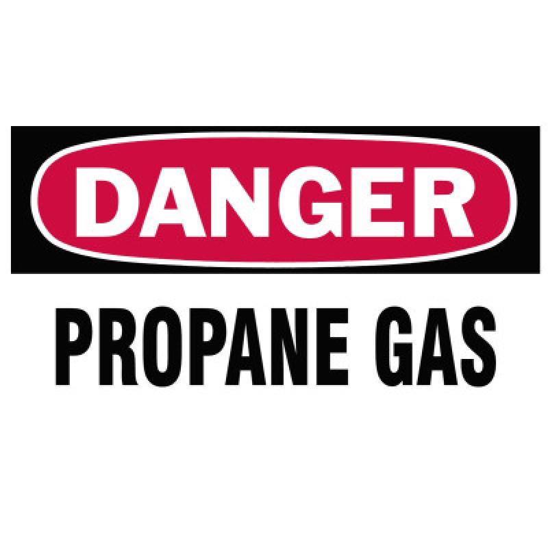 GAS CYLINDER LABELS  3INH X 5IN W-BRADY WORLDWIDE-262-60310