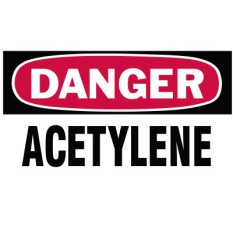 GAS CYLINDER LABELS  3INH X 5IN W-BRADY WORLDWIDE-262-60311