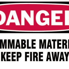 GAS CYLINDER LABELS  3INH X 5IN W-BRADY WORLDWIDE-262-60312