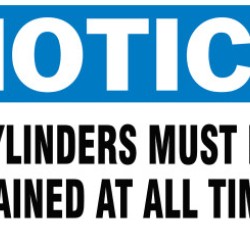 GAS CYLINDER LABELS  3INH X 5IN W-BRADY WORLDWIDE-262-60314