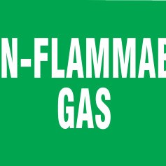 GAS CYLINDER LABELS  3INH X 5IN W-BRADY WORLDWIDE-262-60315