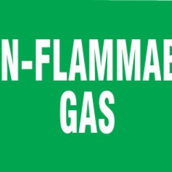 GAS CYLINDER LABELS  3INH X 5IN W-BRADY WORLDWIDE-262-60315