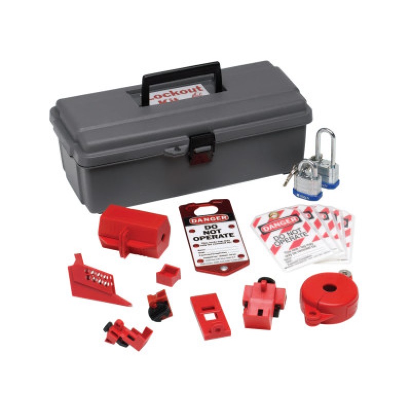LOCKOUT TOOL BOX W/COMPONENTS-BRADY WORLDWIDE-262-65289