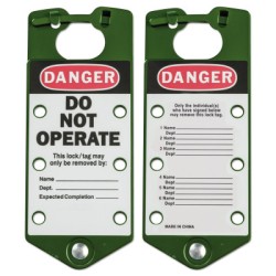 LABELED LOCKOUT HASPS GREEN-BRADY WORLDWIDE-262-65963