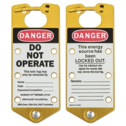 GOLD ALUMINUM LABELED LOCKOUT HASP-BRADY WORLDWIDE-262-65964