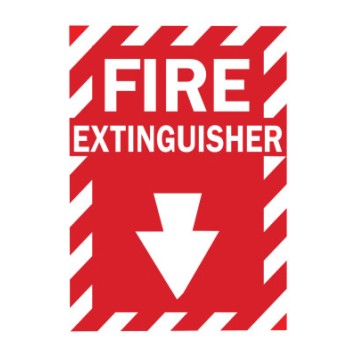 FIRE SIGN  B-120  14IN HX 10IN W-BRADY WORLDWIDE-262-69074